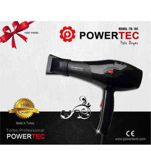 Powertec Top 701 Hair Dryer, Blow Dryer 2 Levels Heat Setting 2 Levels, Speed 220, Setting 230 V