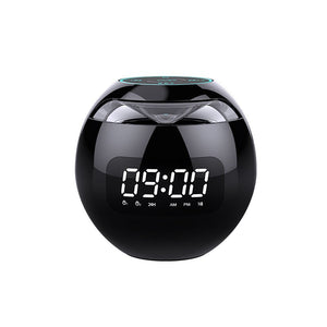 G90 Bluetooth-Compatible Speaker Portable Wireless Speaker LED Display Alarm Clock Mini Bass Sound Box HIFI Tfcard Music Player