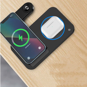 Folding Three-In-One Wireless Charging Stand