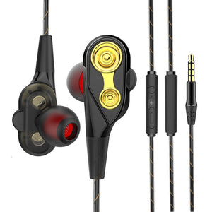 Metal In-Ear Wire-Controlled Music Small Headphones - Stereotech