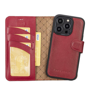 Apple iPhone 14 Detachable Leather Wallet Case - Stereotech