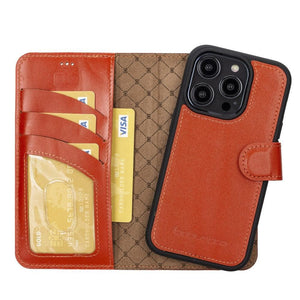 Apple iPhone 14 Detachable Leather Wallet Case - Stereotech