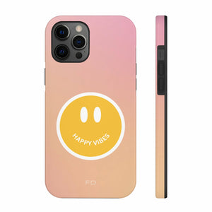 Happy Vibes Tough Case For iPhone With Wireless Charging - Stereotech