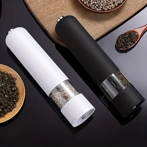 Electric Salt and Pepper Grinder Set - Automatic Spice Mill with Adjustable Coarseness - Perfect for Cooking & BBQs!