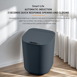 4.23gal For Smart Sensor Trash Can With Ultra-Quiet Lid - 3 Modes, 5-Second Delay Close, Odor Locking, Ideal for Kitchen, Home & Office - Blue