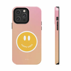 Happy Vibes Tough Case For iPhone With Wireless Charging - Stereotech