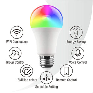 Smart Bulb E26 Wifi Light With Google Assistant - Stereotech