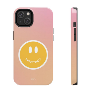 Happy Vibes Tough Case For iPhone With Wireless Charging - Stereotech