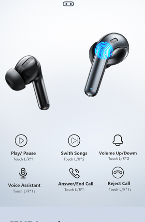 LED TWS Earbuds Bluetooth 5.0 Earphones for Huawei Iphone - Stereotech