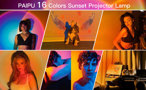 16 Colors Sunset Projection Lamp - Stereotech