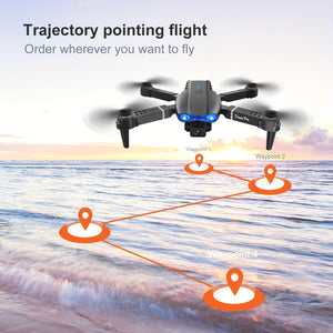 E99 Drone With Camera, Foldable RC Drone, Remote Control Drone Toys For Beginners Men's Gifts, Indoor And Outdoor Affordable UAV, Christmas Halloween Thanksgiving Gift - Stereotech