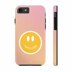 Happy Vibes Tough Case For iPhone With Wireless Charging - Stereotech