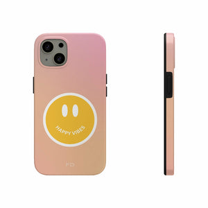 Happy Vibes Tough Case For iPhone With Wireless Charging - Stereotech