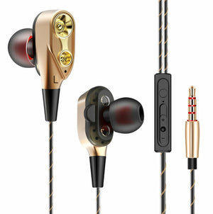 Metal In-Ear Wire-Controlled Music Small Headphones - Stereotech