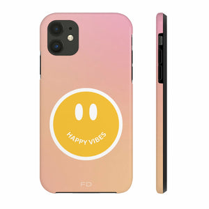 Happy Vibes Tough Case For iPhone With Wireless Charging - Stereotech