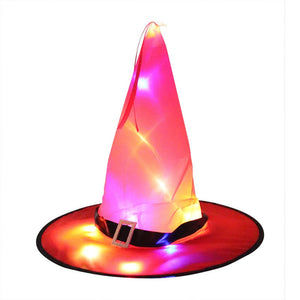 Halloween Glowing Witch Hat Ghost Festival Decoration Props