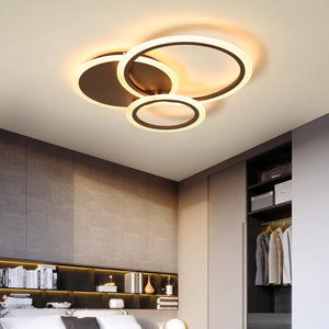 White/Brown modern Led Chandelier lighting for bedroom Living room